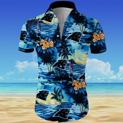 Carolina panthers all over printed hawaiian shirt 3