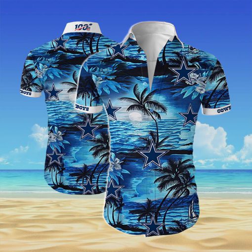 Dallas cowboys team all over printed hawaiian shirt 1