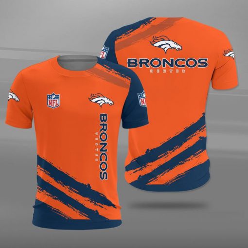 Denver broncos team football full printing tshirt