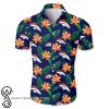 Denver broncos tropical flower hawaiian shirt