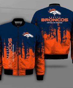 Denver broncos united in orange full printing bomber