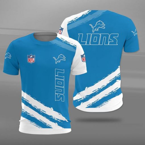 Detroit lions football team full printing tshirt