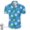 Detroit lions tropical flower hawaiian shirt