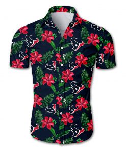 Houston texans tropical flower hawaiian shirt 2