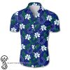 Indianapolis colts tropical flower hawaiian shirt