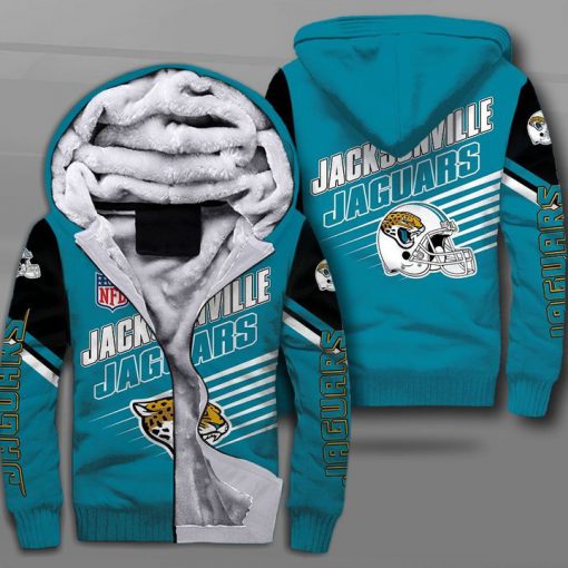 Jacksonville jaguars football team full printing fleece hoodie