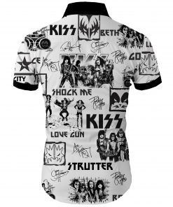 Kiss rock band all over printed hawaiian shirt 4