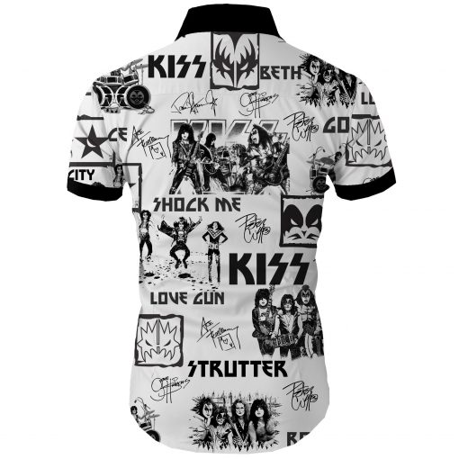 Kiss rock band all over printed hawaiian shirt 4