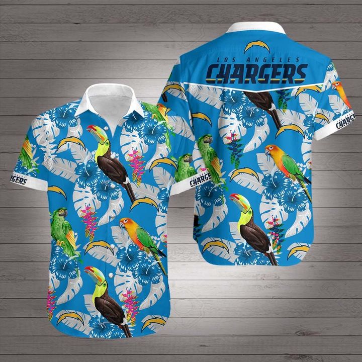 Los angeles chargers team hawaiian shirt 4