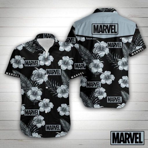 Marvel floral hawaiian shirt 1