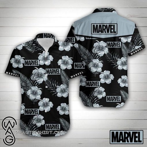 Marvel floral hawaiian shirt