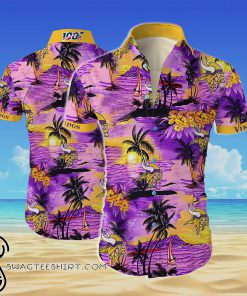 Minnesota vikings team all over printed hawaiian shirt