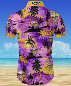 Minnesota vikings team all over printed hawaiian shirt 4