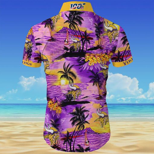 Minnesota vikings team all over printed hawaiian shirt 4