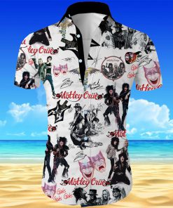 Motley crue band all over printed hawaiian shirt 3