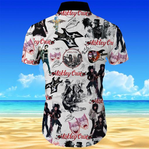 Motley crue band all over printed hawaiian shirt 4
