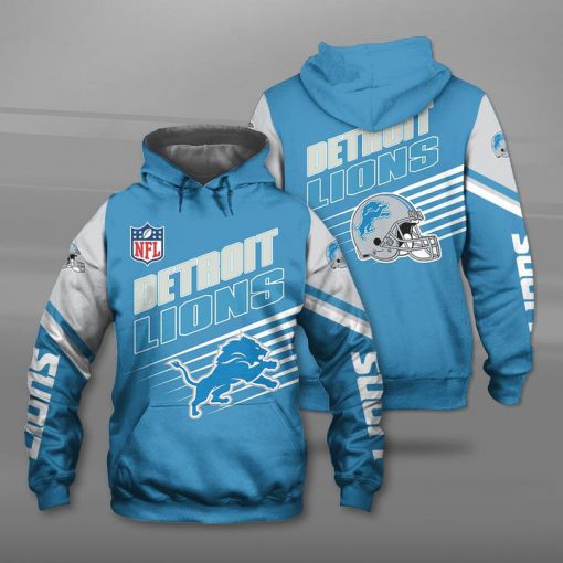 NFL detroit lions football team full printing hoodie