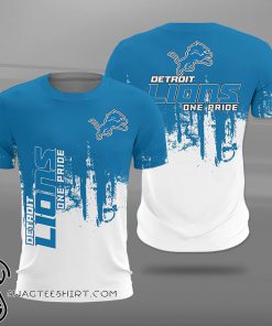 NFL detroit lions one pride full printing shirt