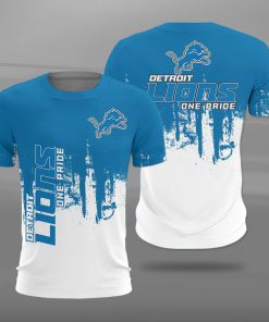 NFL detroit lions one pride full printing tshirt