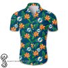 NFL miami dolphins tropical flower hawaiian shirt