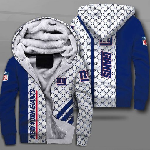 NFL new york giants team logo full printing fleece hoodie