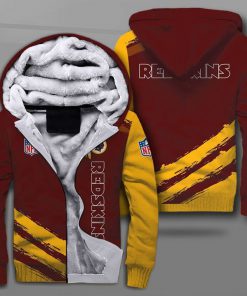 NFL washington redskins team full printing fleece hoodie