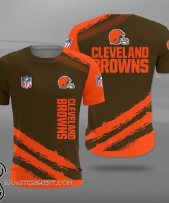 National football league cleveland browns full printing shirt