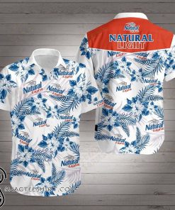 Natural light beer hawaiian shirt