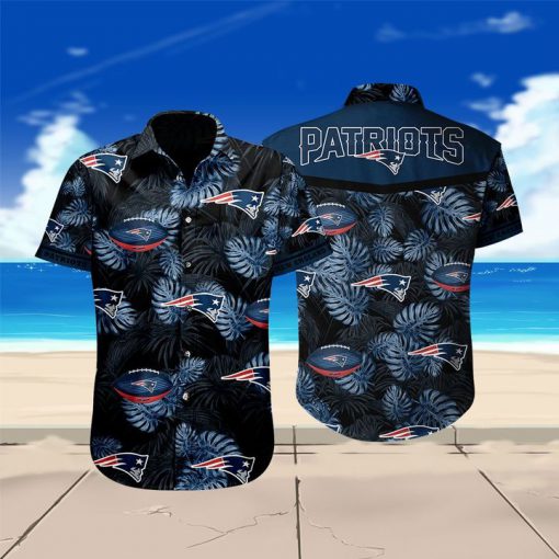 New england patriots floral hawaiian shirt 1