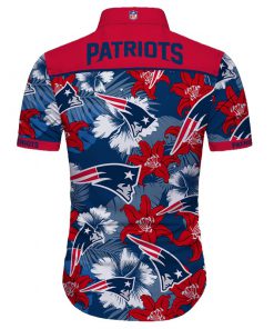 New england patriots tropical flower hawaiian shirt 3
