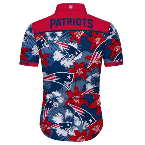 New england patriots tropical flower hawaiian shirt 3
