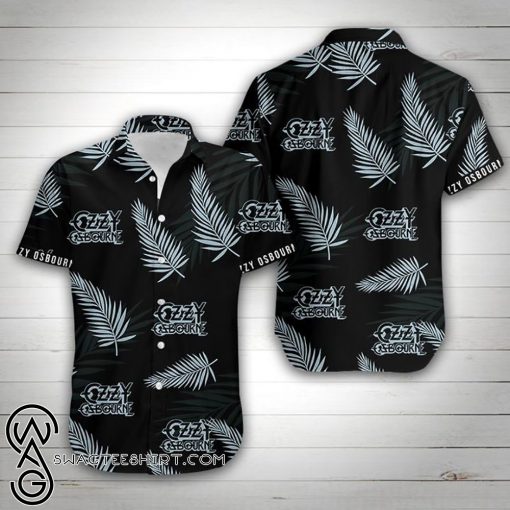 Ozzy osbourne floral hawaiian shirt