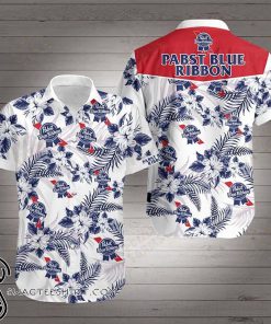 Pabst blue ribbon hawaiian shirt