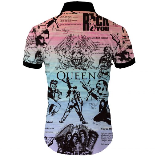 Queen all over printed hawaiian shirt 3