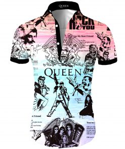 Queen all over printed hawaiian shirt 4