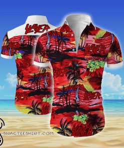 Slayer all over printed hawaiian shirt