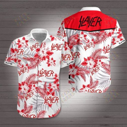 Slayer rock band hawaiian shirt 2