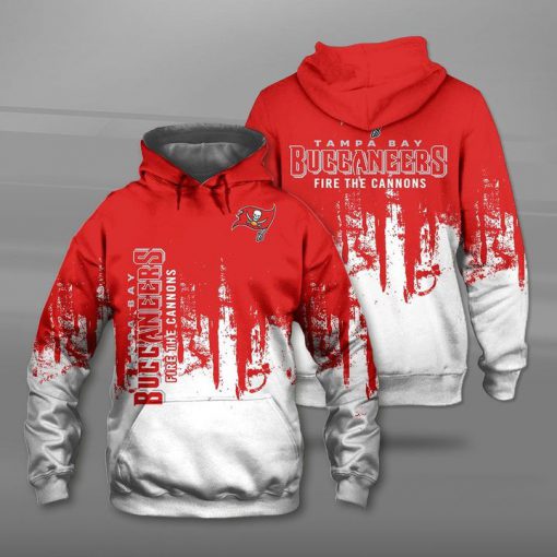 Tampa bay buccaneers fire the cannons full printing hoodie