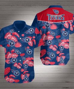 Tennessee titans football floral hawaiian shirt 1