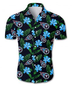 Tennessee titans tropical flower hawaiian shirt 1