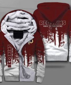 Washington redskins hail to the skins full printing fleece hoodie