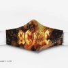 ACDC rock band fire full printing face mask