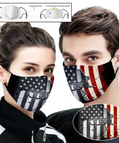 Audi american flag full printing face mask 1