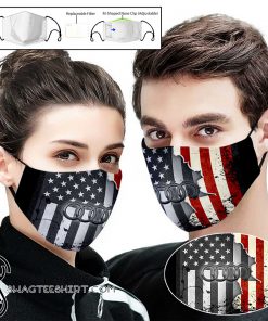 Audi american flag full printing face mask