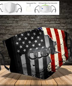 Audi american flag full printing face mask 3