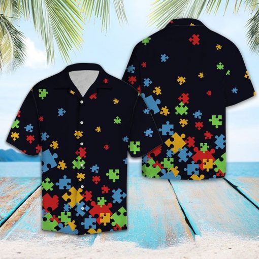 Autism awareness hawaiian shirt 1