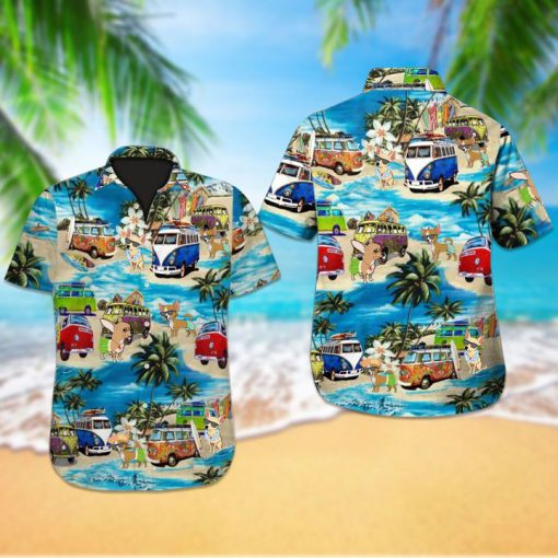 Beach hawaii chihuahua dog hawaiian shirt 1