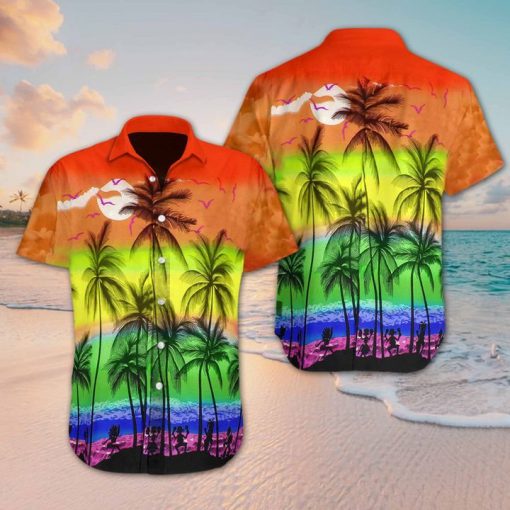 Beach hawaii lgbt hawaiian shirt 2