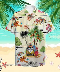 Beach hawaii pitbull hawaiian shirt