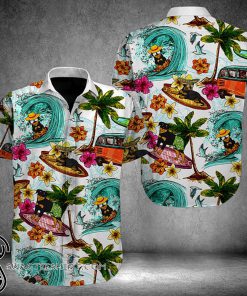 Beach hawaii rottweiler hawaiian shirt